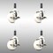 Service Caster 3 Inch 316SS Nylon Wheel Swivel 3/4 Inch Expanding Stem Caster Set Brake SCC SCC-SS316EX20S314-NYS-TLB-34-4 - alternate 1